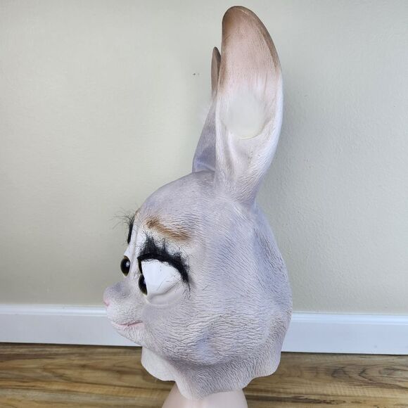 🔸️Deluxe Bunny Full Head Latex Costume Mask - Picture 11 of 16